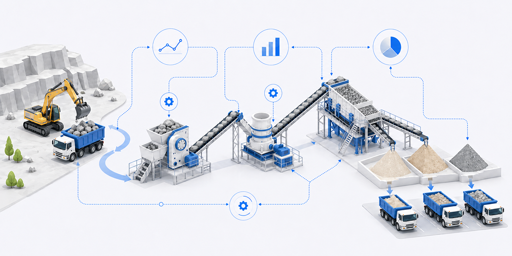 Workers operating industrial equipment at a plant